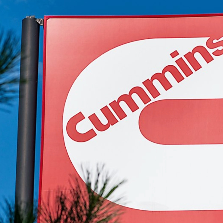 Cummins Logo on an outdoor sign